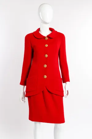 1992 F/W Bouclé Jacket Skirt Set
