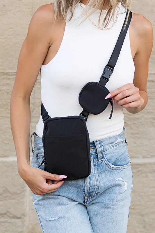 Eva Clippable / Removable Coin Pouch Crossbody