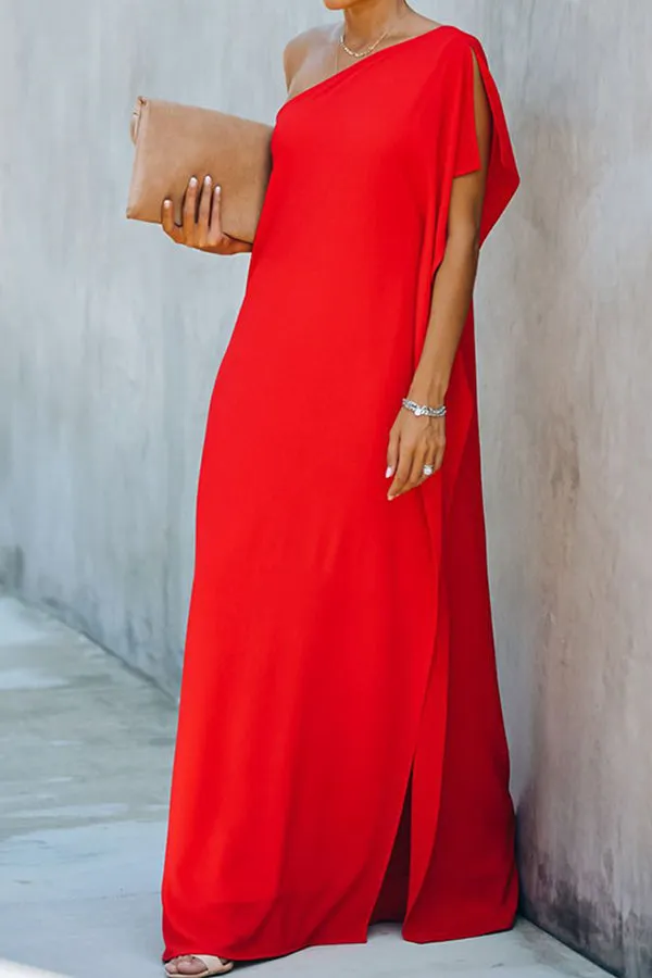 Fashion Loose Asymmetric Dress
