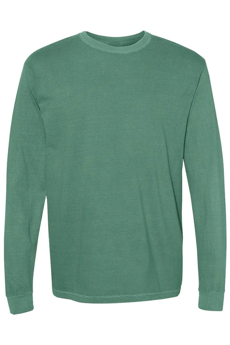 Happy Heifers Christmas Comfort Colors Heavyweight Long Sleeve T-Shirt