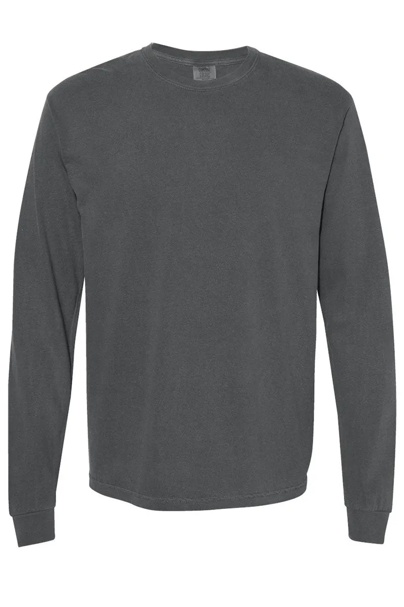 Happy Heifers Christmas Comfort Colors Heavyweight Long Sleeve T-Shirt