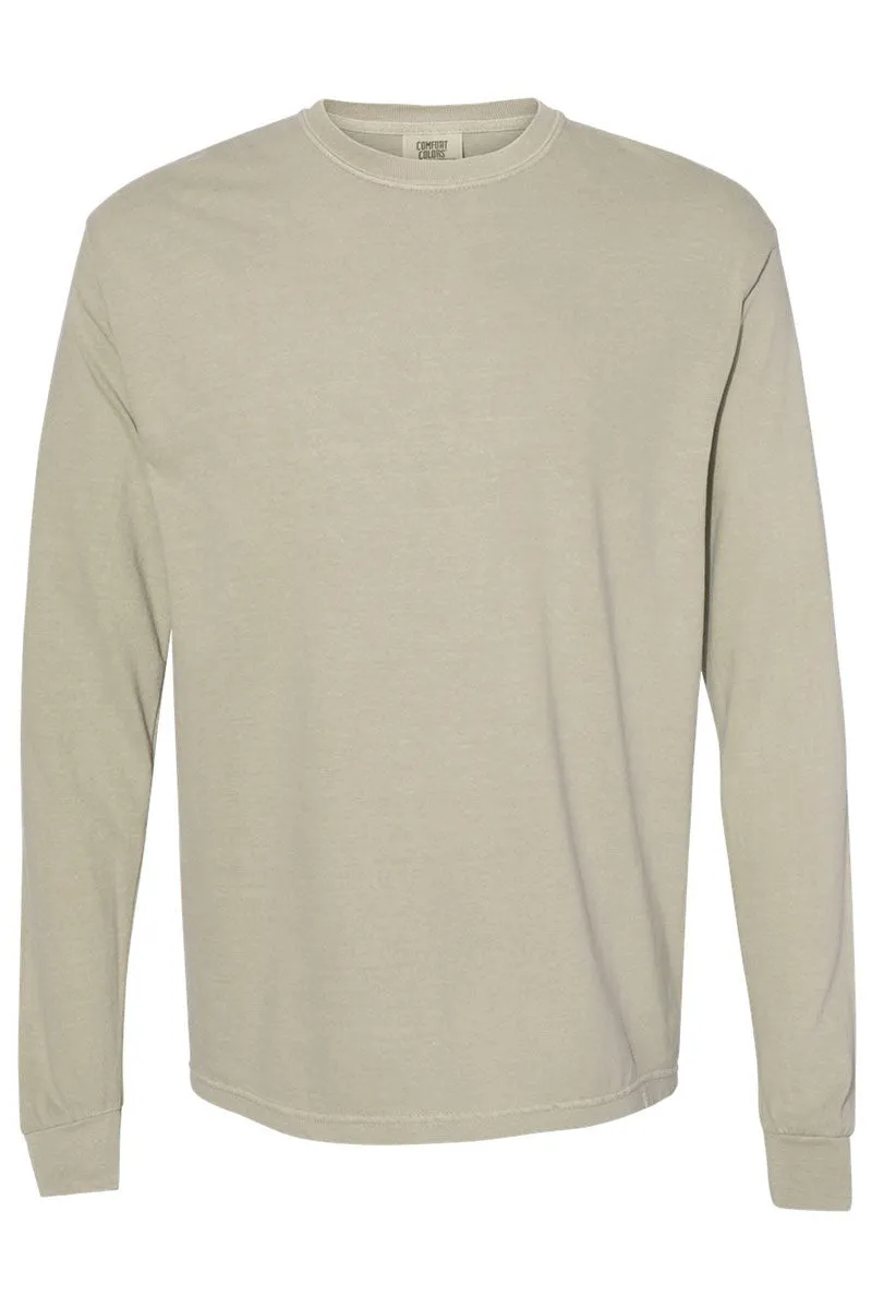 Happy Heifers Christmas Comfort Colors Heavyweight Long Sleeve T-Shirt