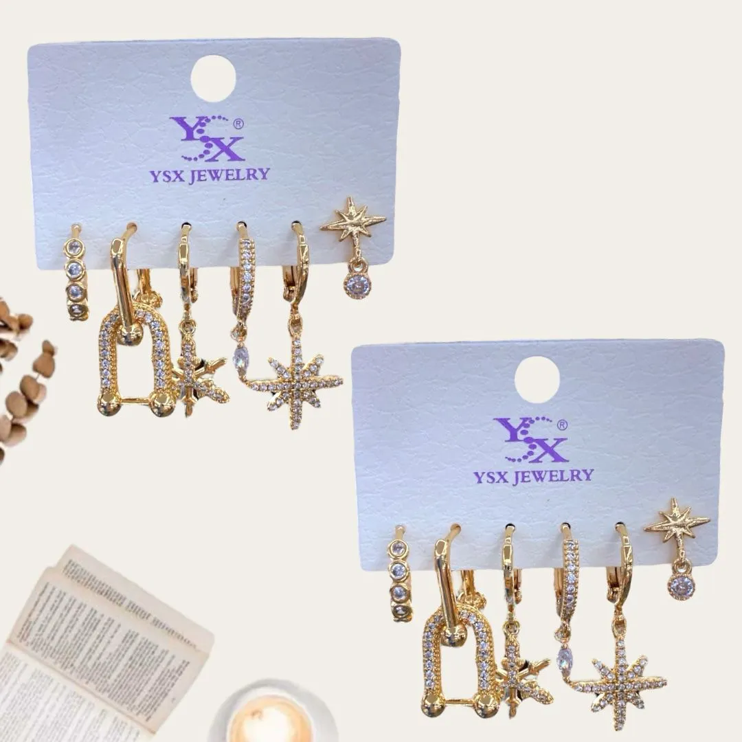 Hoop Earrings Set 8