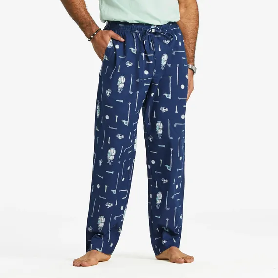 Life is Good Men's Golf More Pattern Classic Sleep Pant