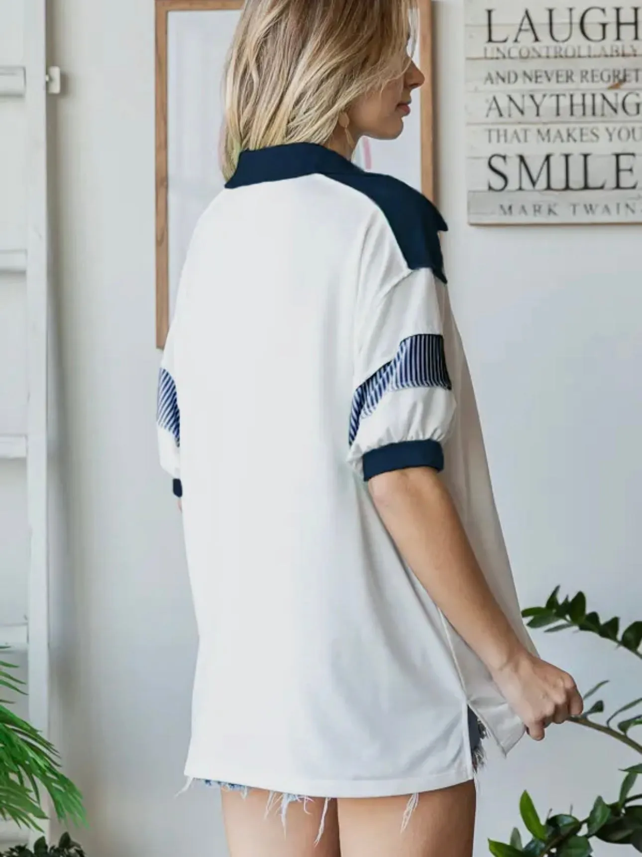On Deck Top: Navy Mix