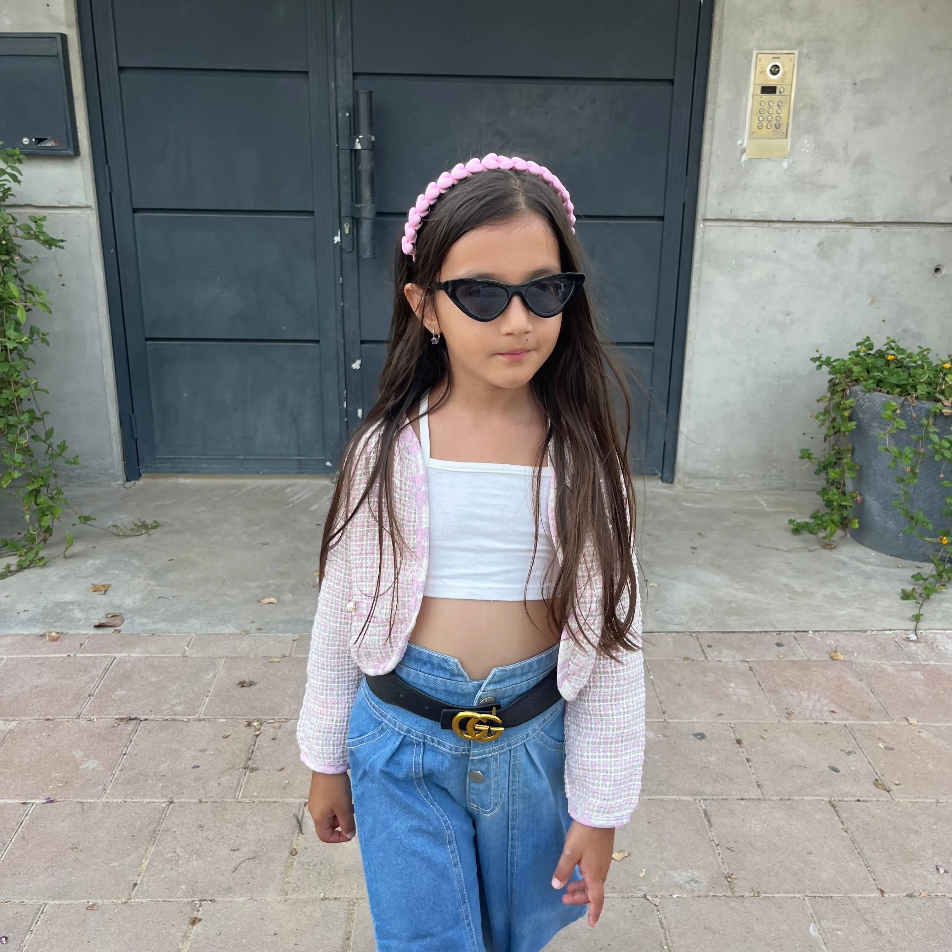 Pink Iconic Doll Tweed Set