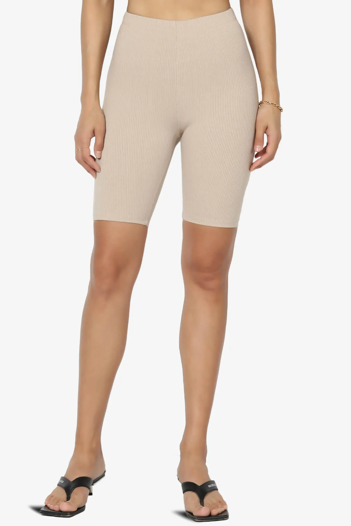 Santana Anti Cellulite Ribbed Biker Shorts