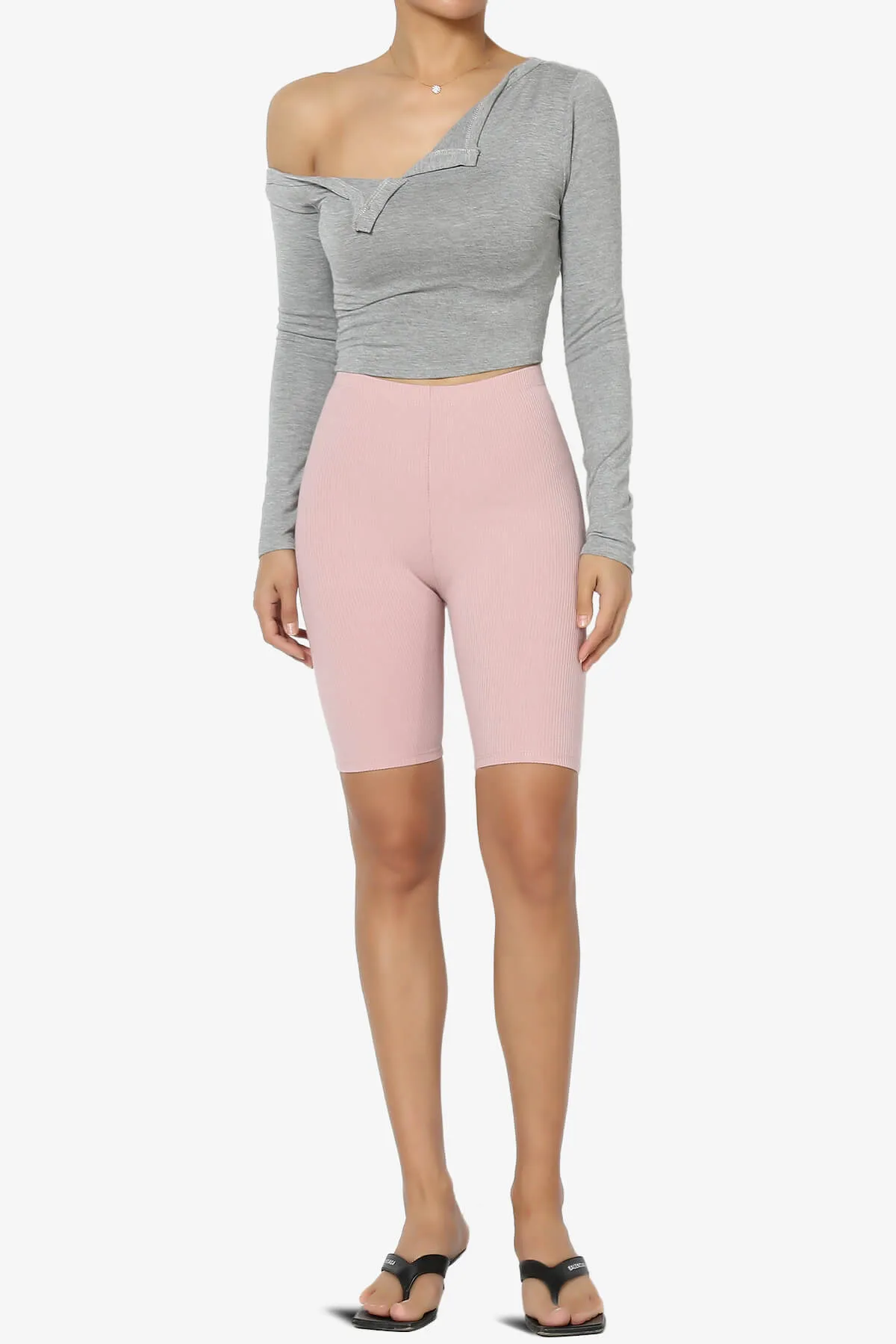 Santana Anti Cellulite Ribbed Biker Shorts