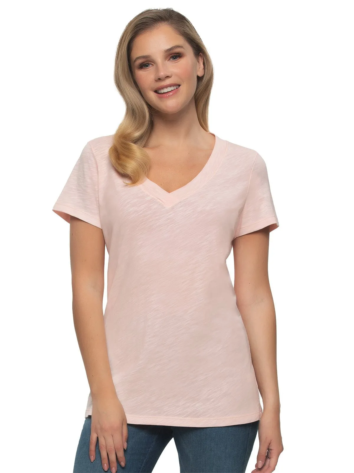 Slub Jersey V-Neck Tunic