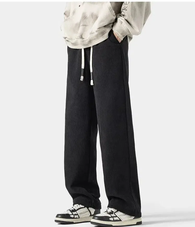 Velvet Drawstring Sweatpants